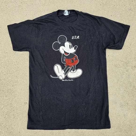Vtg 80s Anvil - MICKEY MOUSE T-shirt - Small - Picture 1 of 6